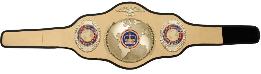 WORLD TITLE BELT PRO018/BLUCRWN/G/FLAG/G IN 6 COLOURS